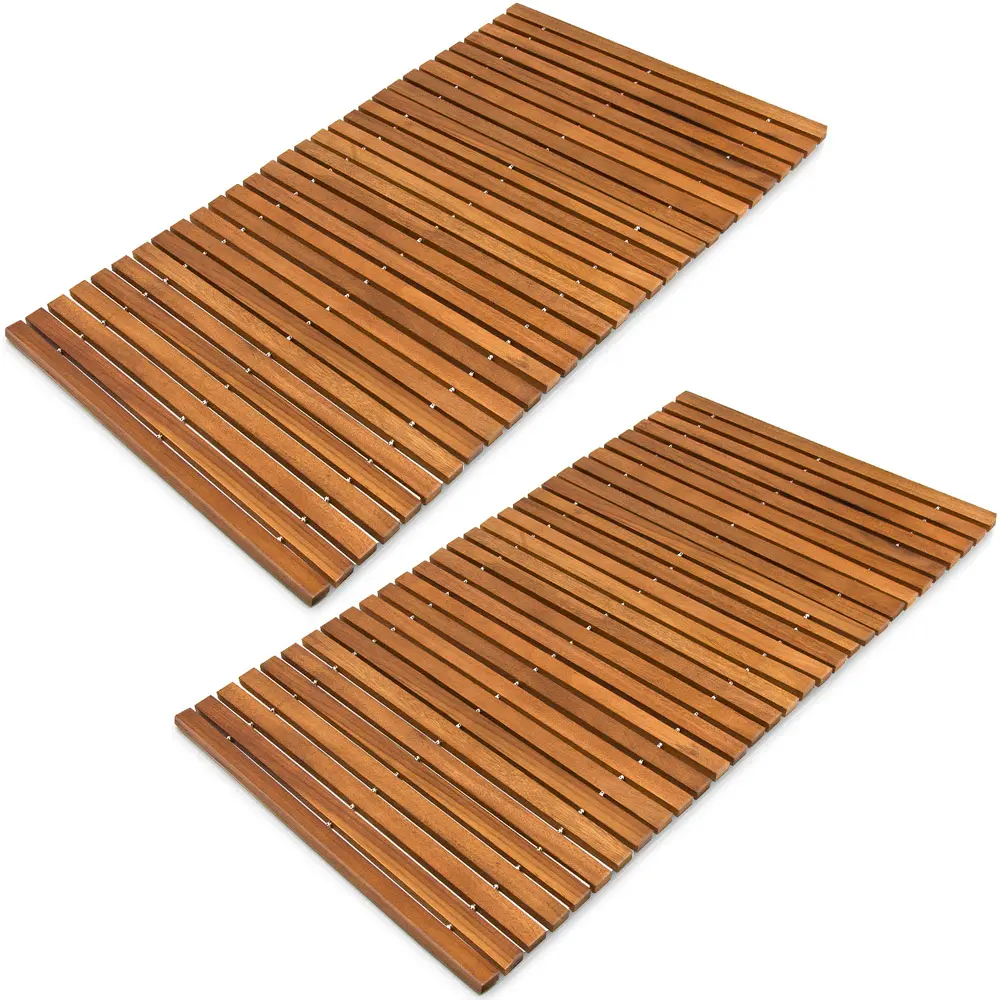 Badematte 2er-Set 76x50cm Akazie FSC®-zertifiziert günstig online kaufen