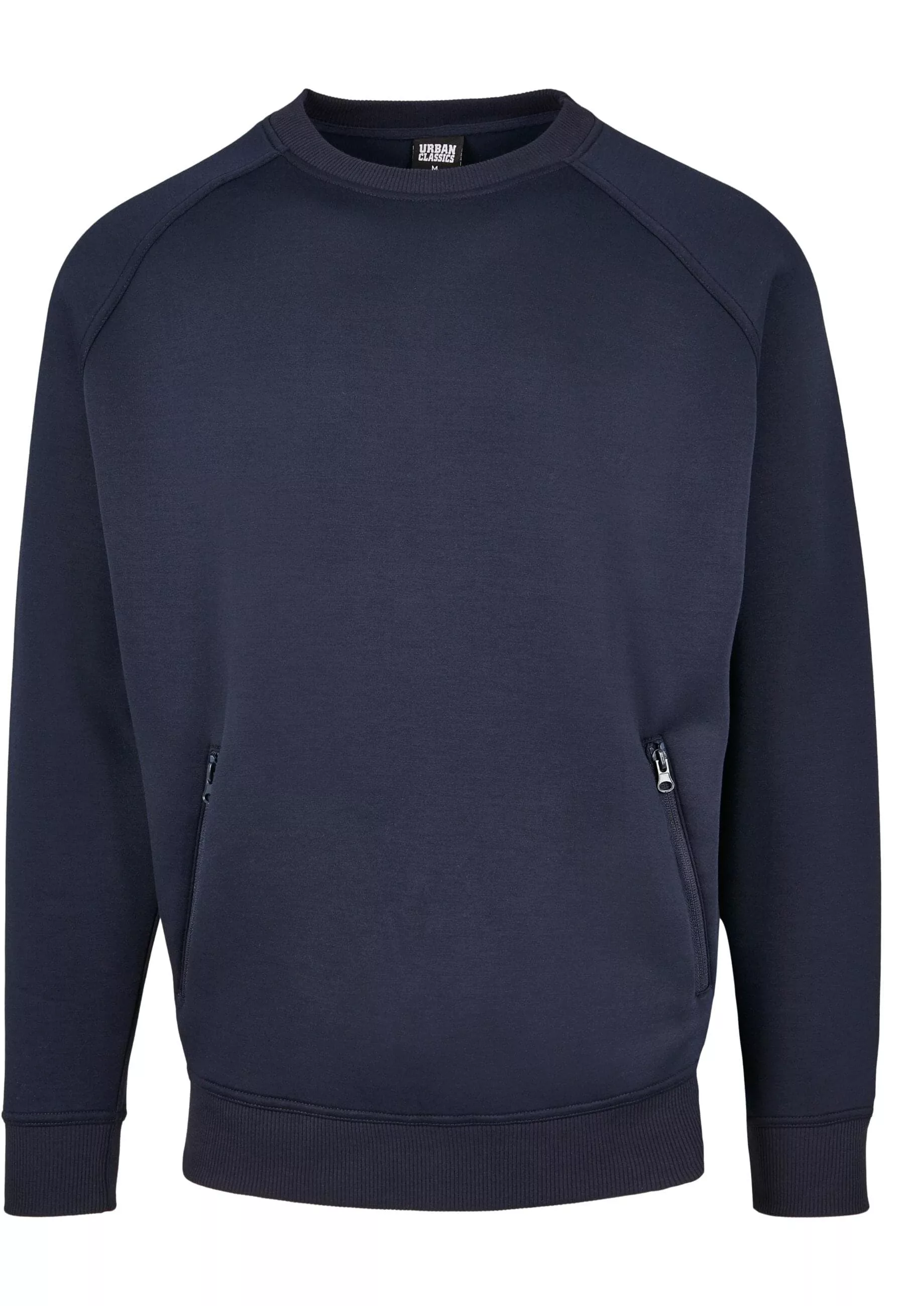 URBAN CLASSICS Rundhalspullover "Urban Classics Herren Raglan Zip Pocket Cr günstig online kaufen