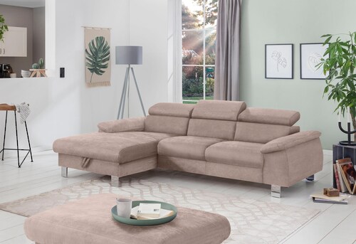 COTTA Polstergarnitur "Komaris L-Form", (Set), Set bestehend aus: Ecksofa m günstig online kaufen