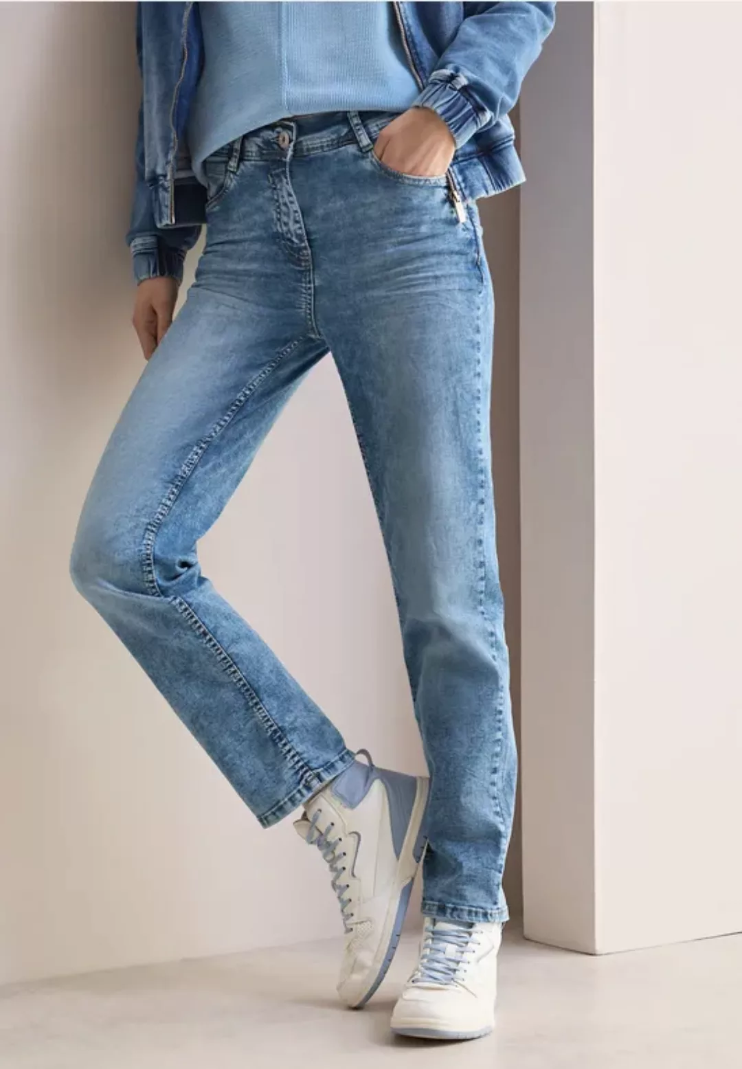 Cecil Straight-Jeans, High Waist günstig online kaufen