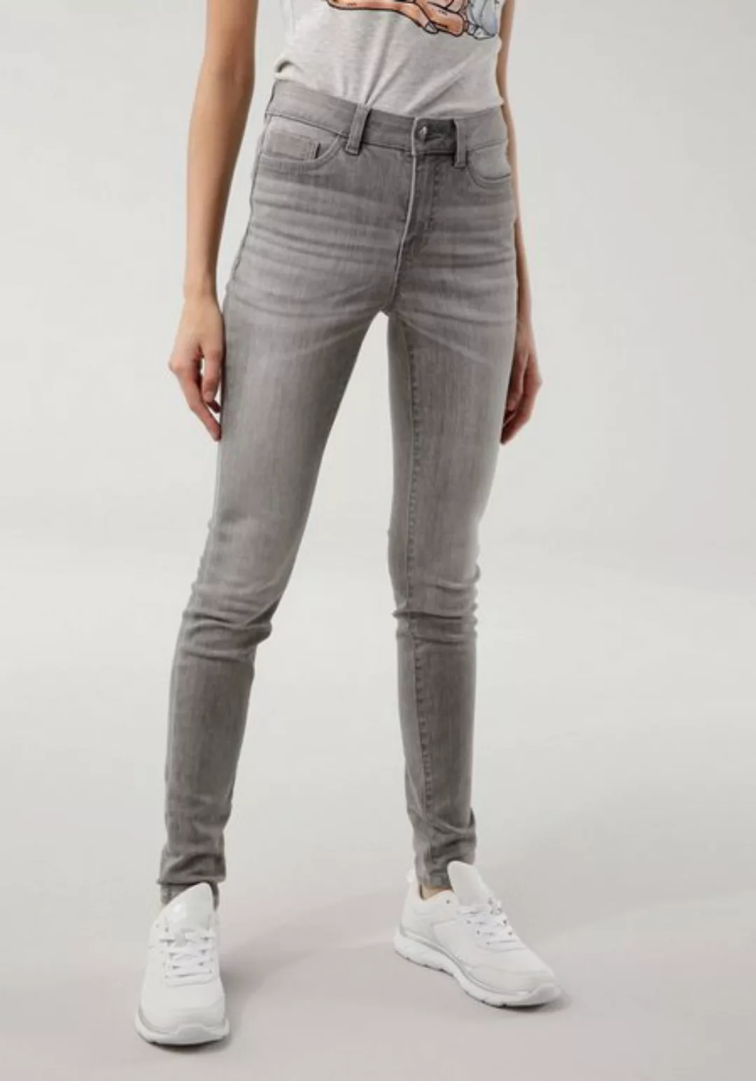 KangaROOS 5-Pocket-Jeans "SUPER SKINNY HIGH RISE", knöchellang, mit Used-Op günstig online kaufen