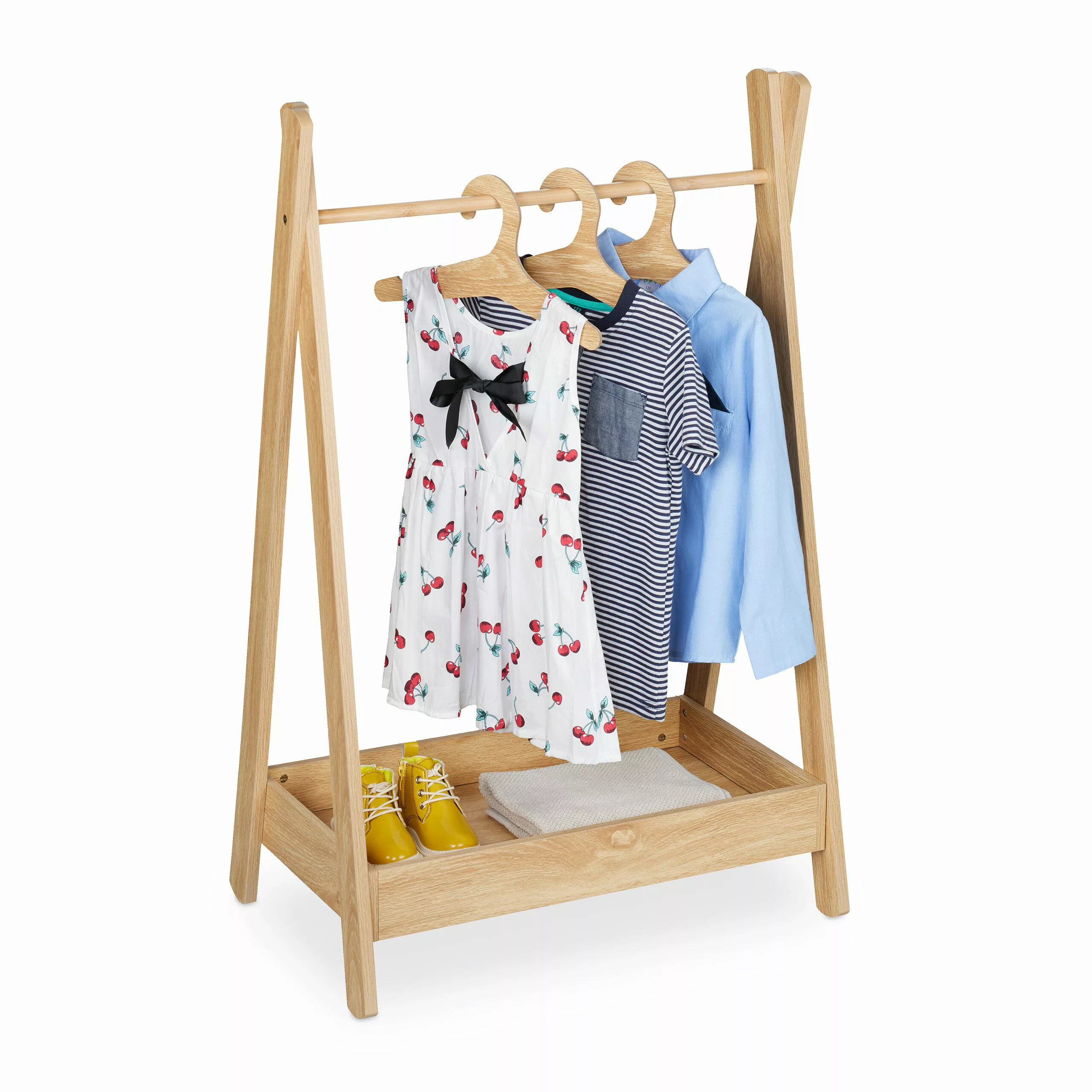 relaxdays Kleiderständer für Kinder mit Ablage günstig online kaufen