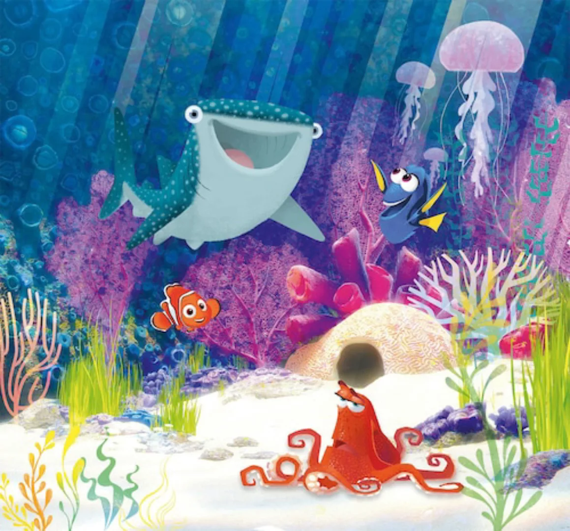 Disney Fototapete Dory-Aqua-Party Multicolor 300 x 280 cm 612104 günstig online kaufen