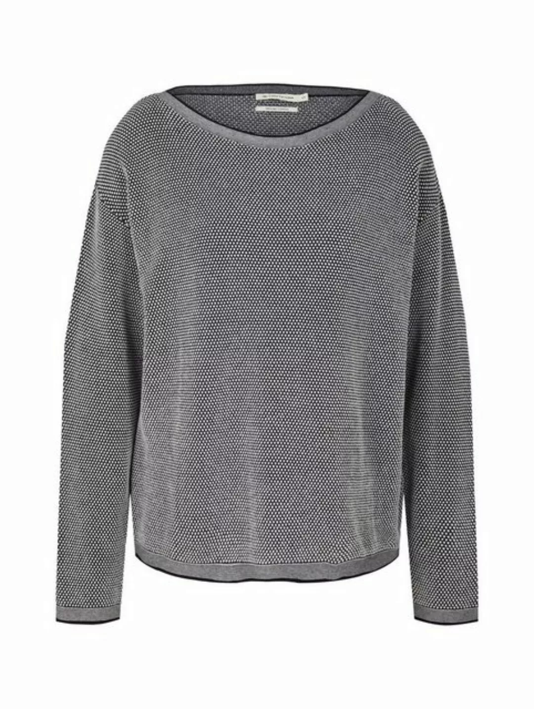 TOM TAILOR Strickpullover Knit pullover with structure, navy bubble structu günstig online kaufen