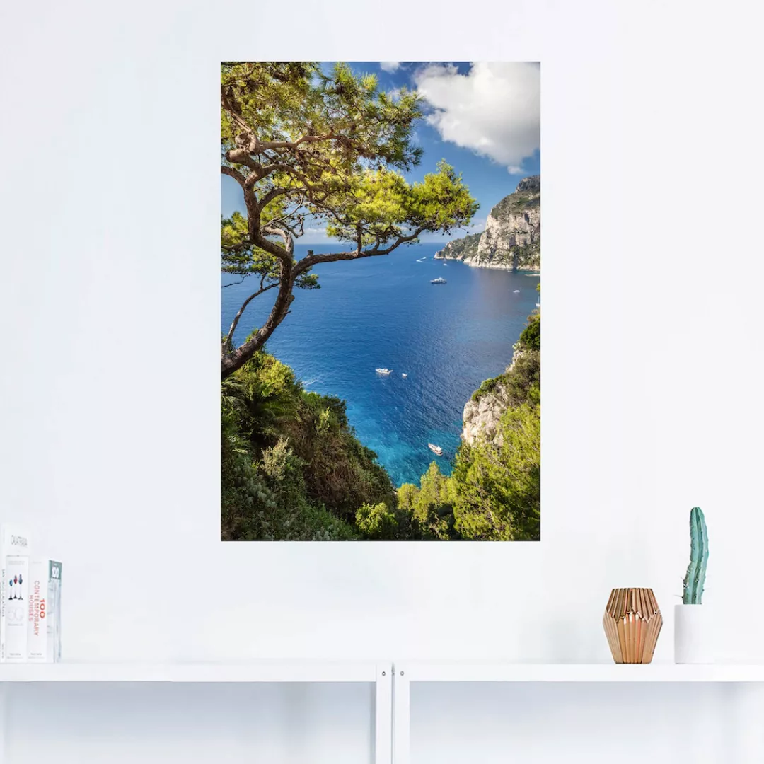 Artland Wandbild "Punta de Masullo, Insel Capri, Italien", Meer Bilder, (1 günstig online kaufen