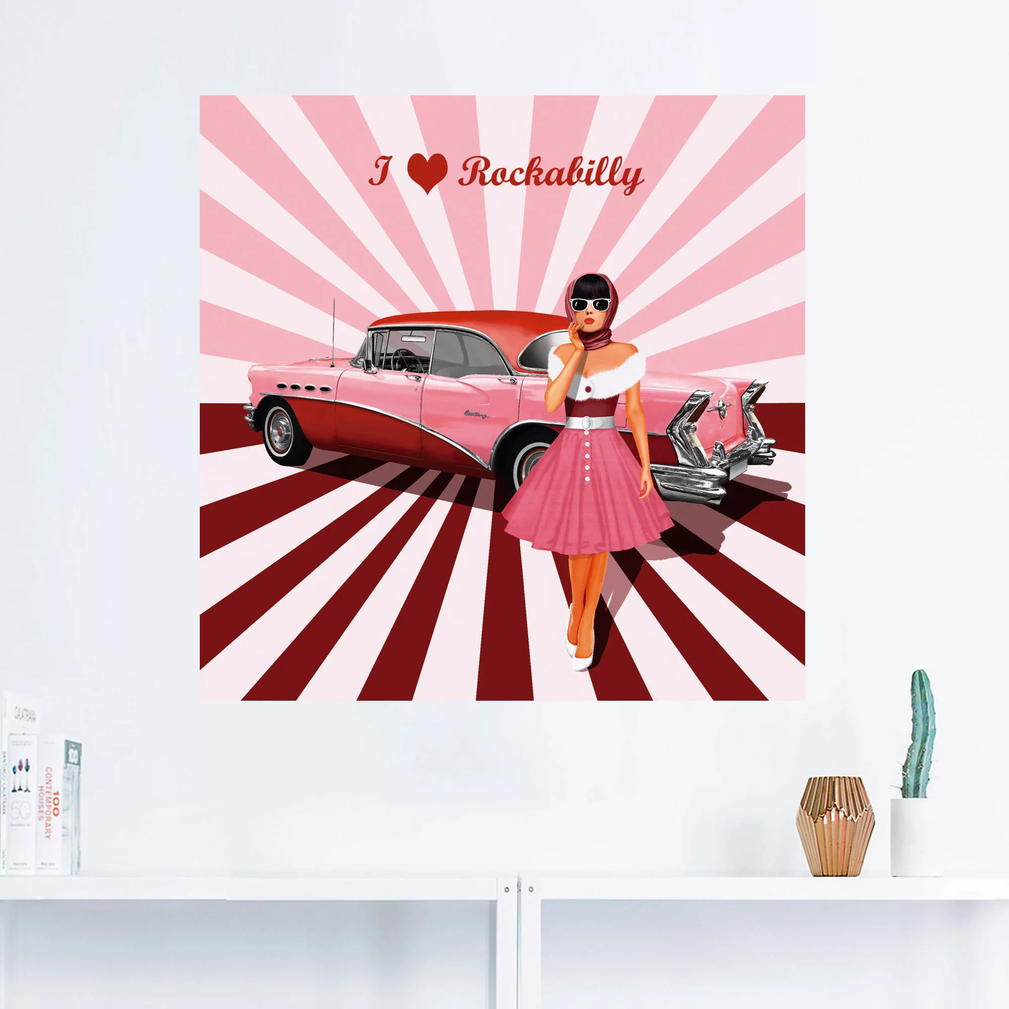 Artland Wandbild "Ich liebe Rockabilly", Ausstellungsplakate, (1 St.) günstig online kaufen