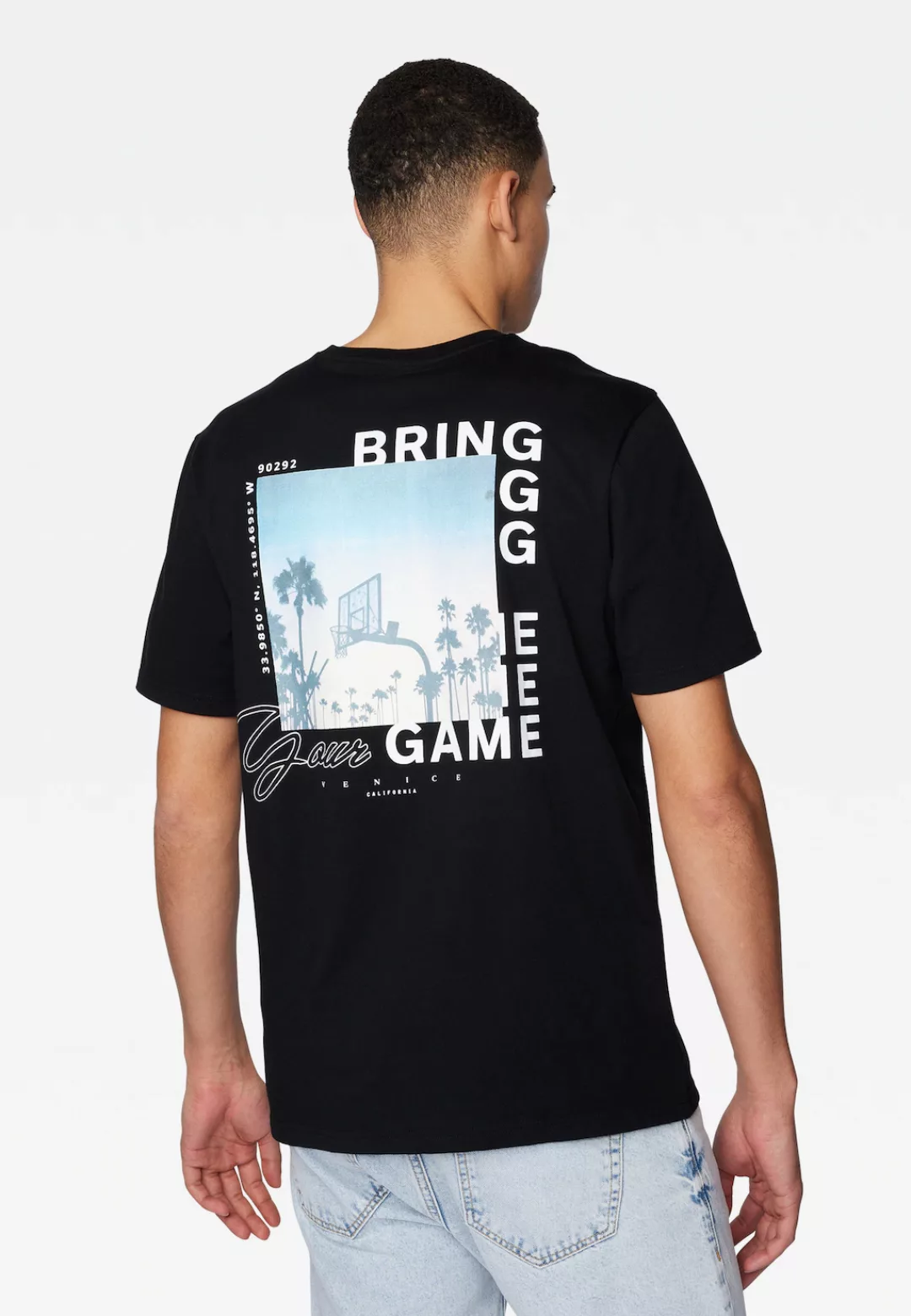 Mavi T-Shirt "BRING YOUR GAME PRINTED TEE", T-Shirt mit Back-Print günstig online kaufen