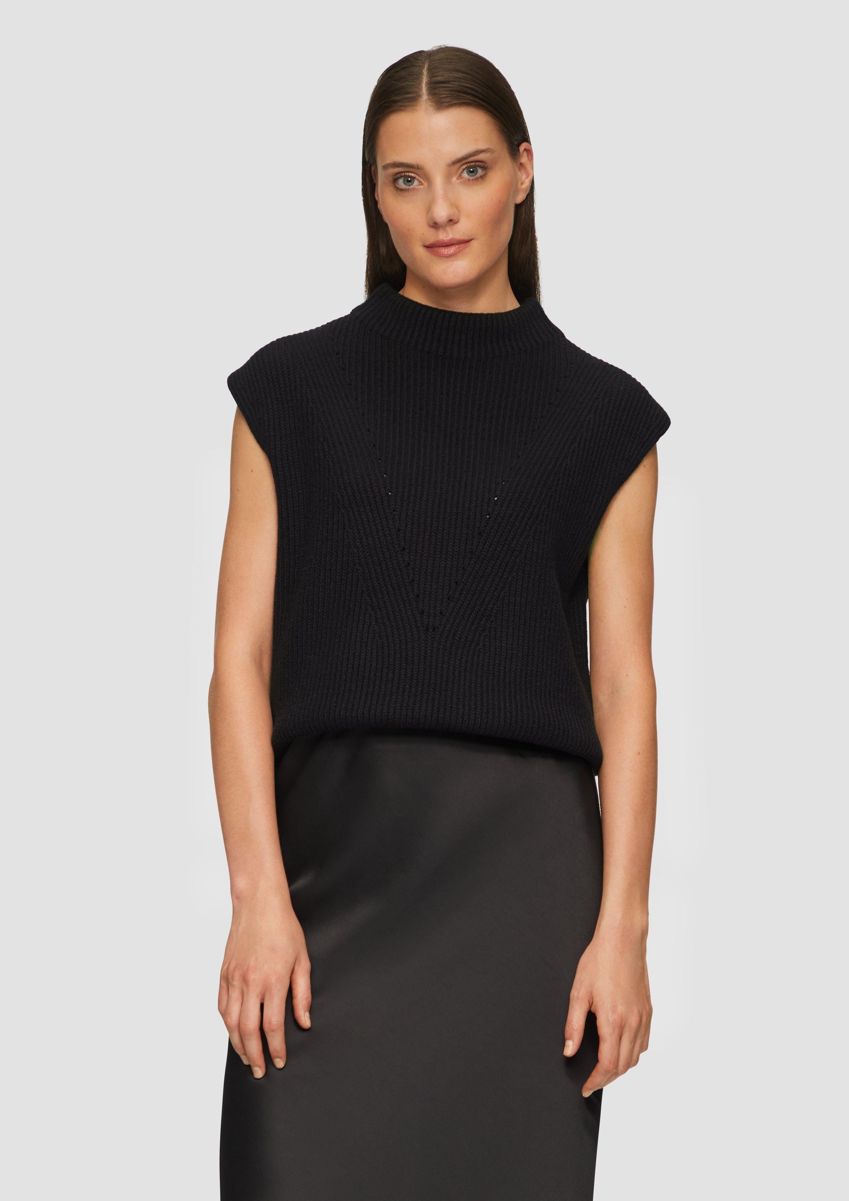 s.Oliver BLACK LABEL Pullunder Oversized-Strickpullunder mit günstig online kaufen
