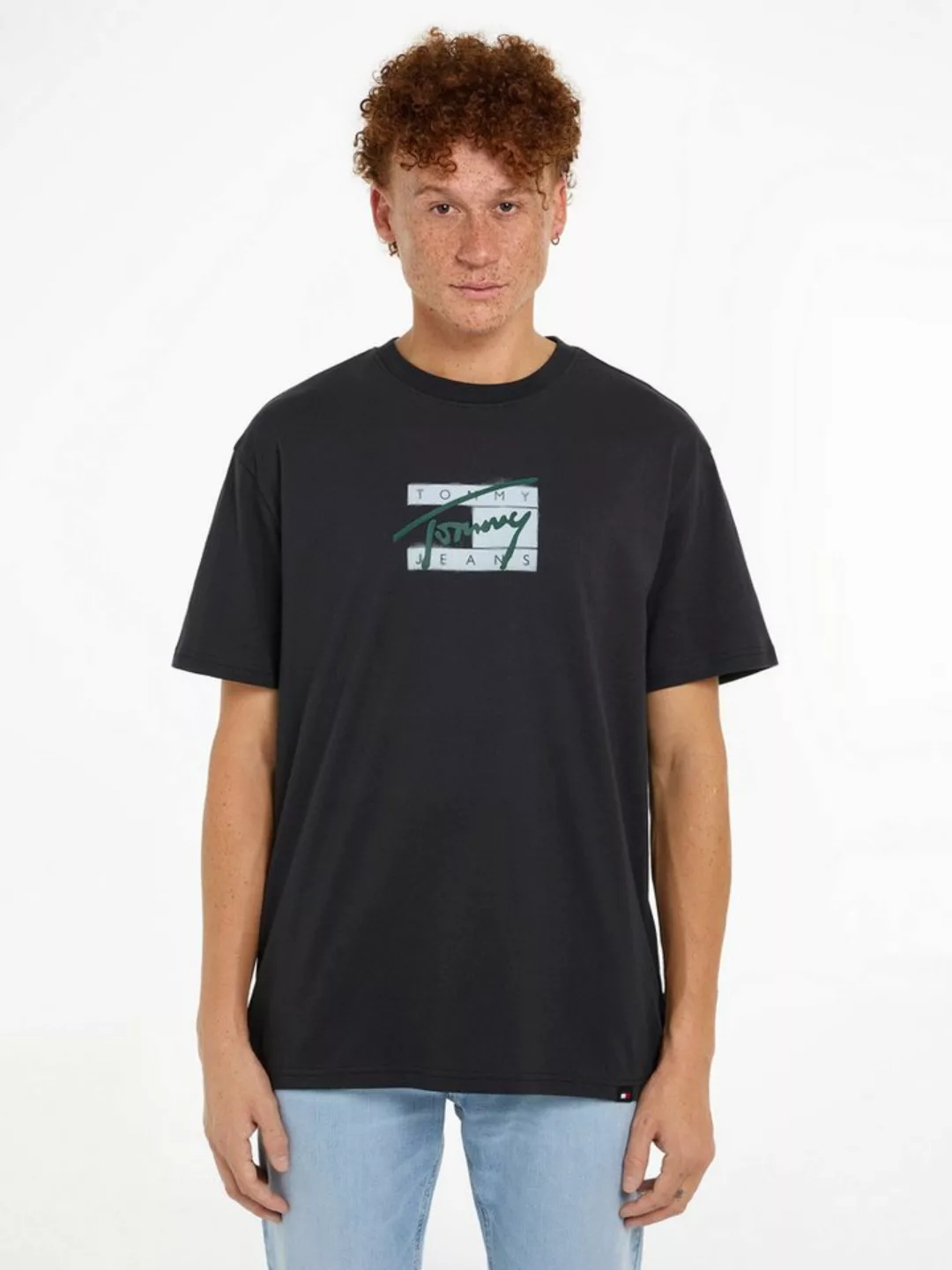 Tommy Jeans Plus T-Shirt TJM REG STREET SIG FLAG TEE EXT Große Größen mit P günstig online kaufen