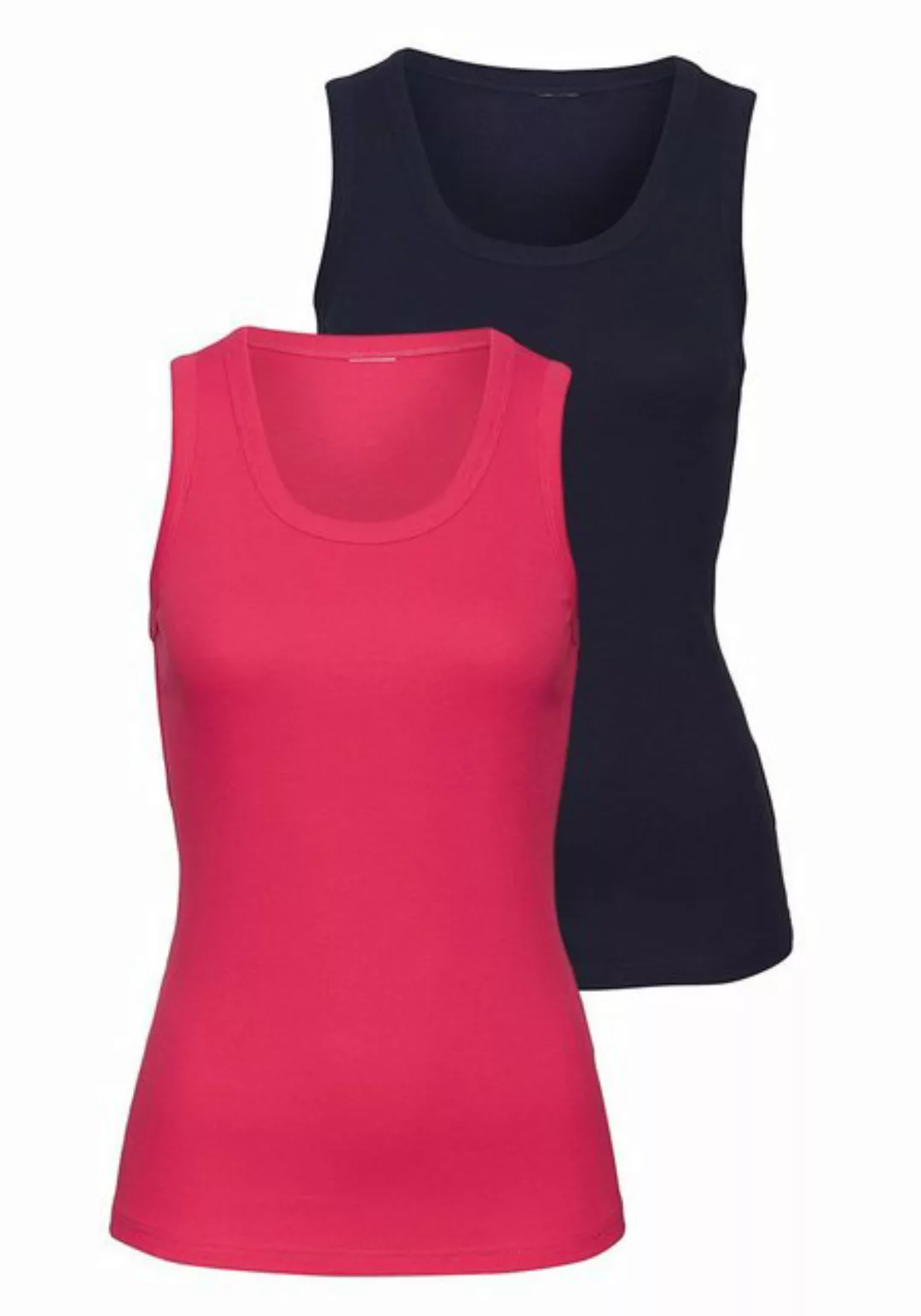 Vivance Tanktop (Packung, 2-tlg) aus weicher Baumwoll-Ripp-Qualität günstig online kaufen