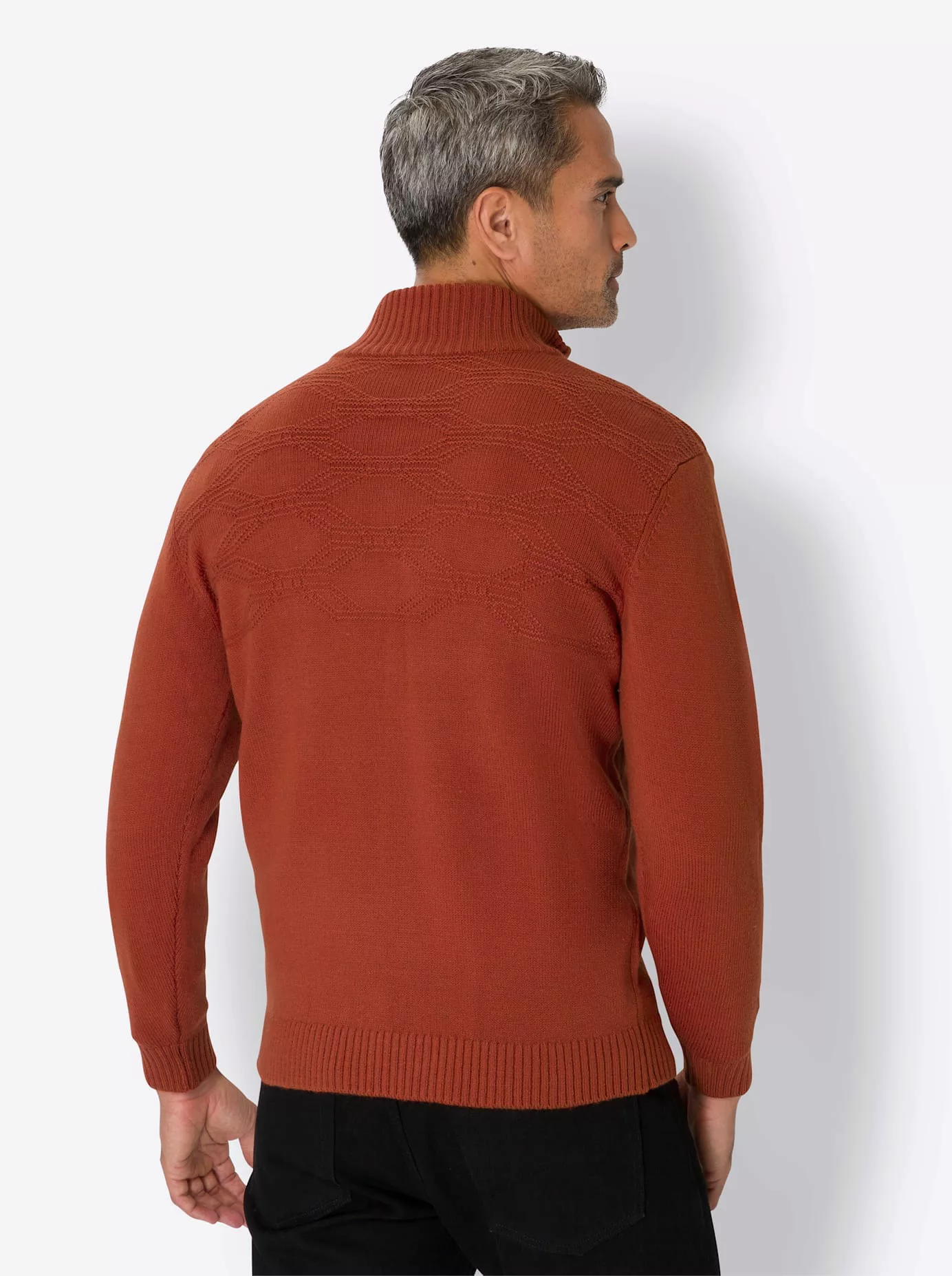 Classic Strickpullover "Stehkragen-Pullover" günstig online kaufen