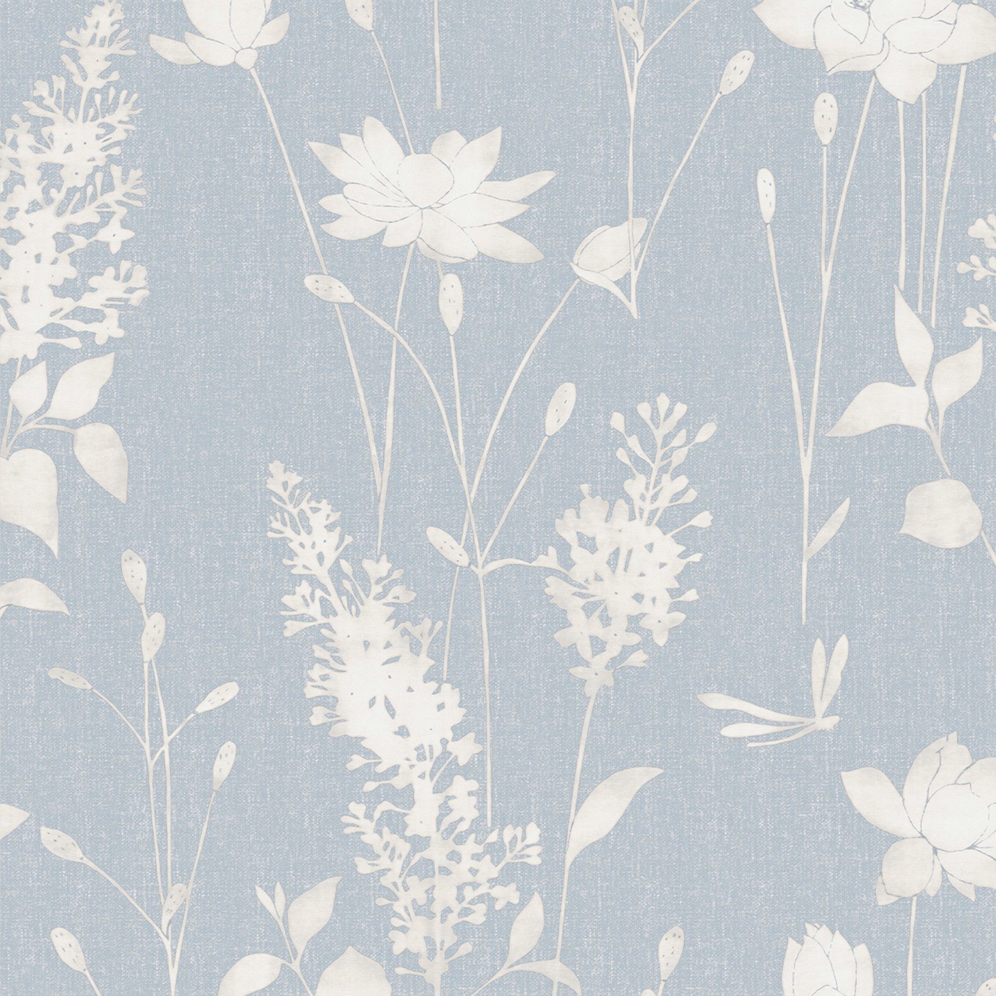 LAURA ASHLEY Vliestapete Dragonfly Garden, gemustert, günstig online kaufen