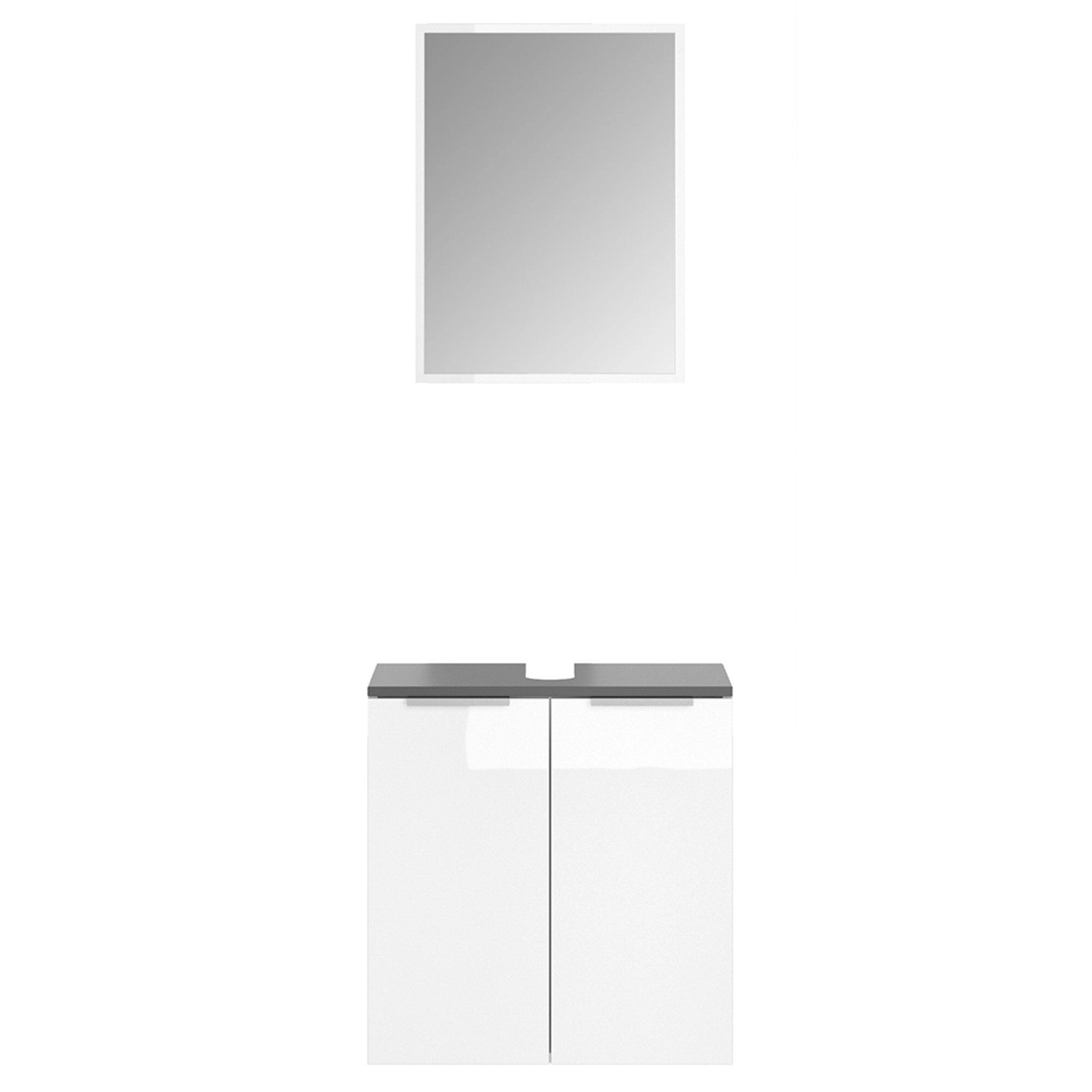 Vicco Badmöbel-Set Otis, Weiß, 2 Teile, günstig online kaufen