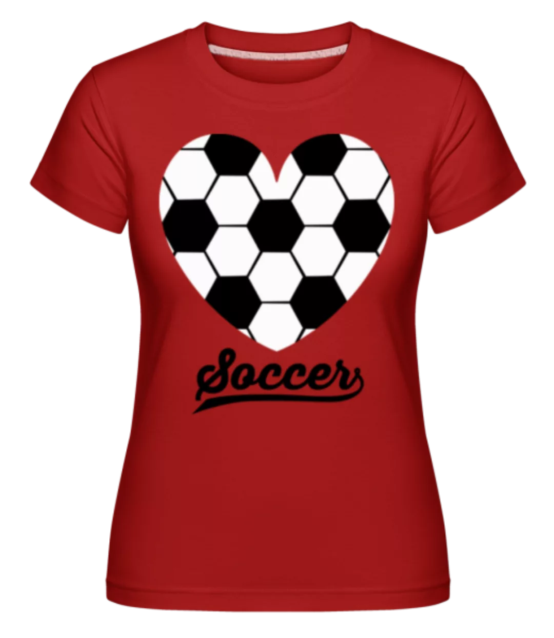 Soccer Logo Heart · Shirtinator Frauen T-Shirt günstig online kaufen