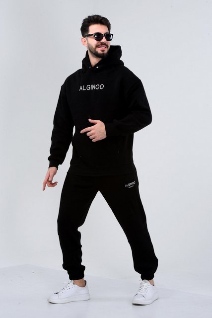 ALGINOO Kapuzenpullover Kapuzenpullover Rundhalsausschnitt günstig online kaufen