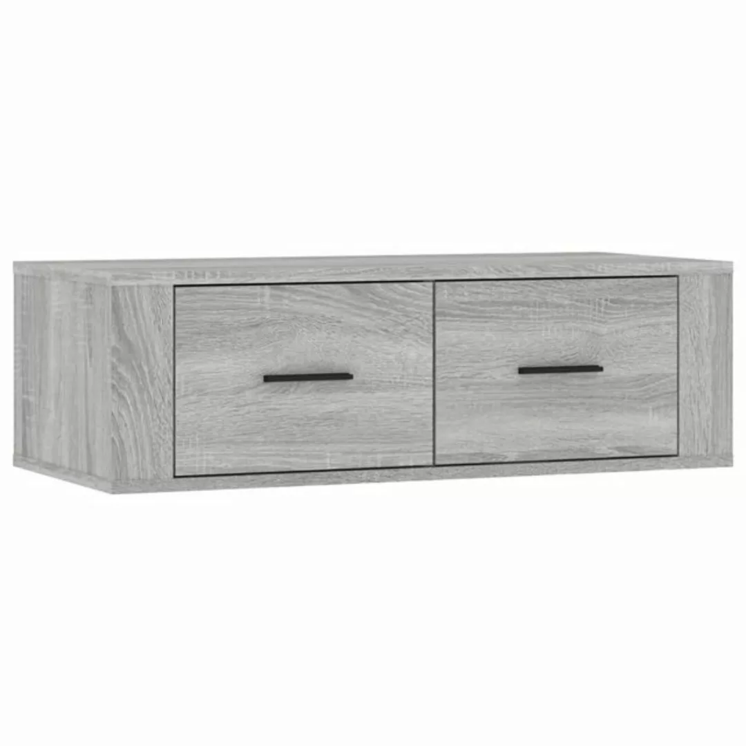 furnicato TV-Schrank TV-Wandschrank Grau Sonoma 80x36x25 cm Holzwerkstoff günstig online kaufen