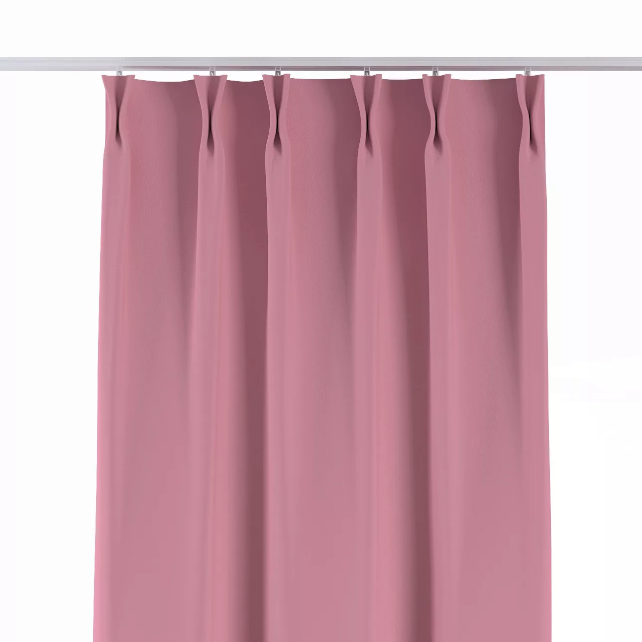 Vorhang mit flämischen 2-er Falten, rosa, Dimout 145 cm (269-92) günstig online kaufen