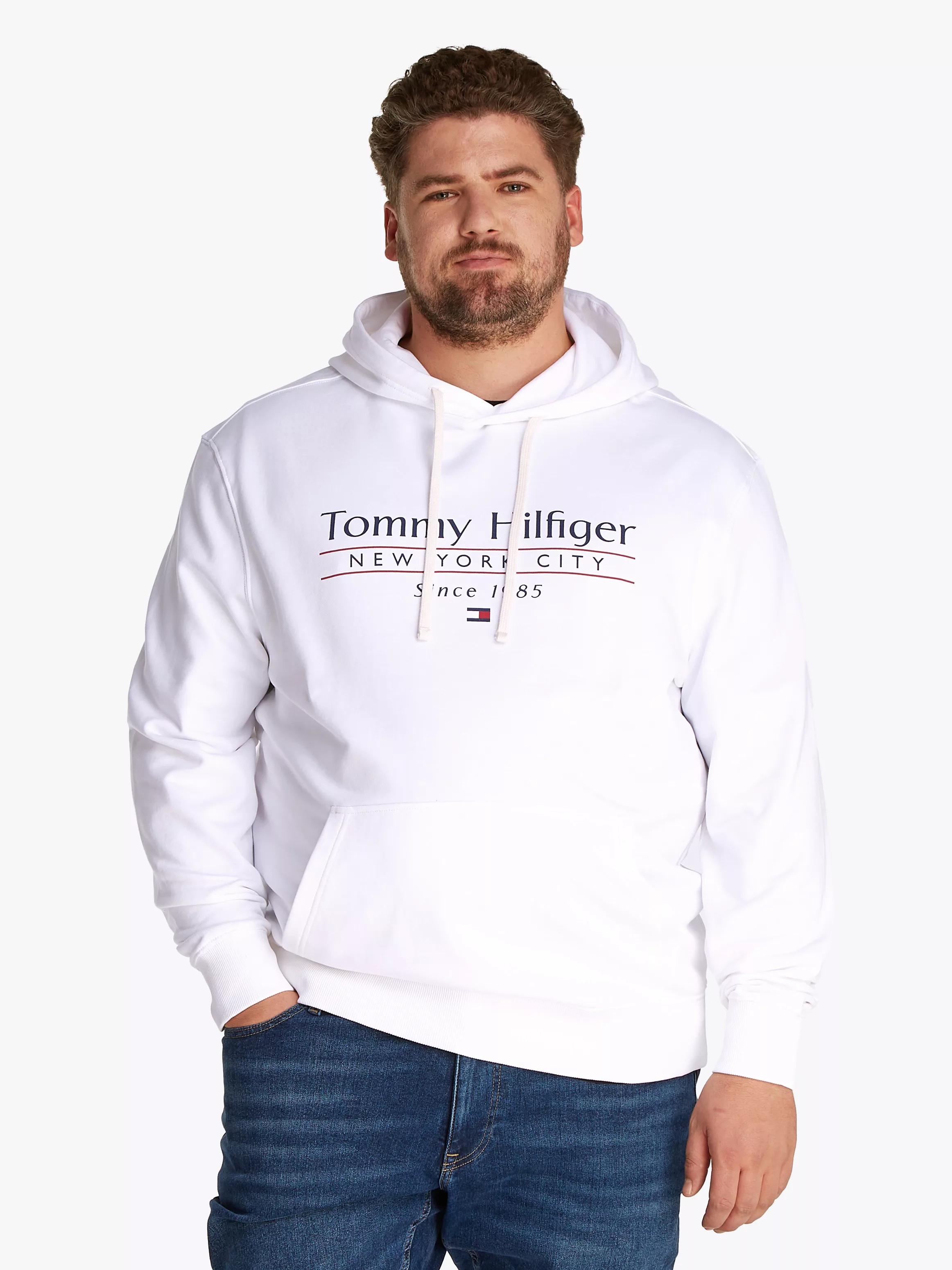 Tommy Hilfiger Big & Tall Kapuzensweatshirt "BT-HILFIGER CENTER STACK HOODY günstig online kaufen