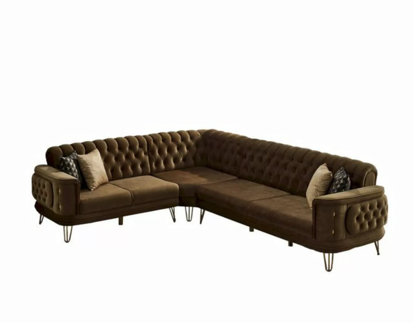 Villa Möbel Ecksofa Mallorca, Set, Hand Made Quality, pflegeleichter Mikrof günstig online kaufen