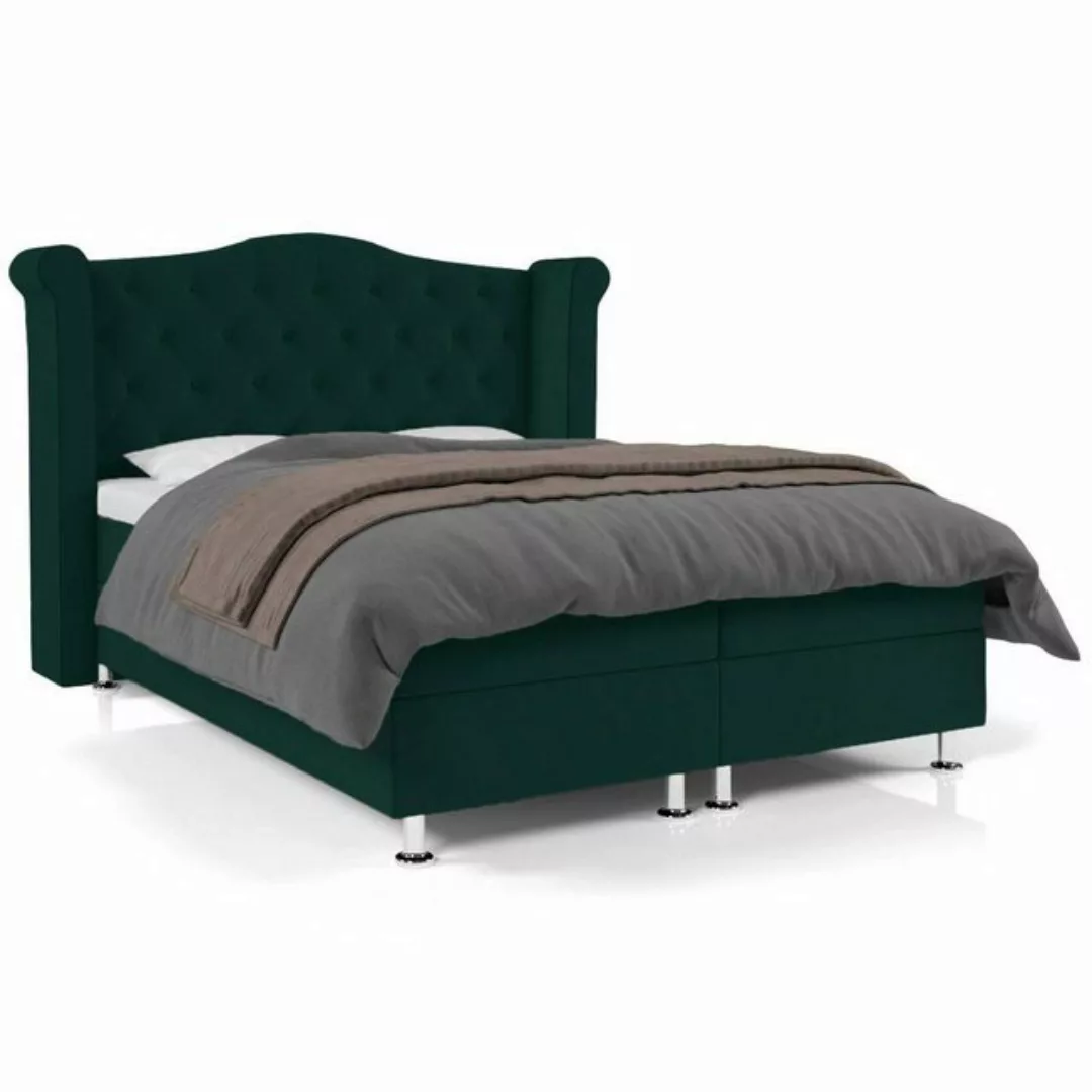 Best for Home Boxspringbett Saturn Bonellfederkern inkl. 7-Zonen Topper T-3 günstig online kaufen