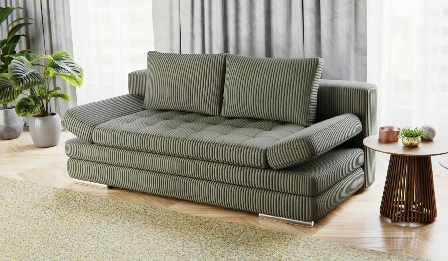 Hygger Möbelhaus Schlafsofa Barni Sofa mit Bettfunktion 202х145 см, Inkl. A günstig online kaufen