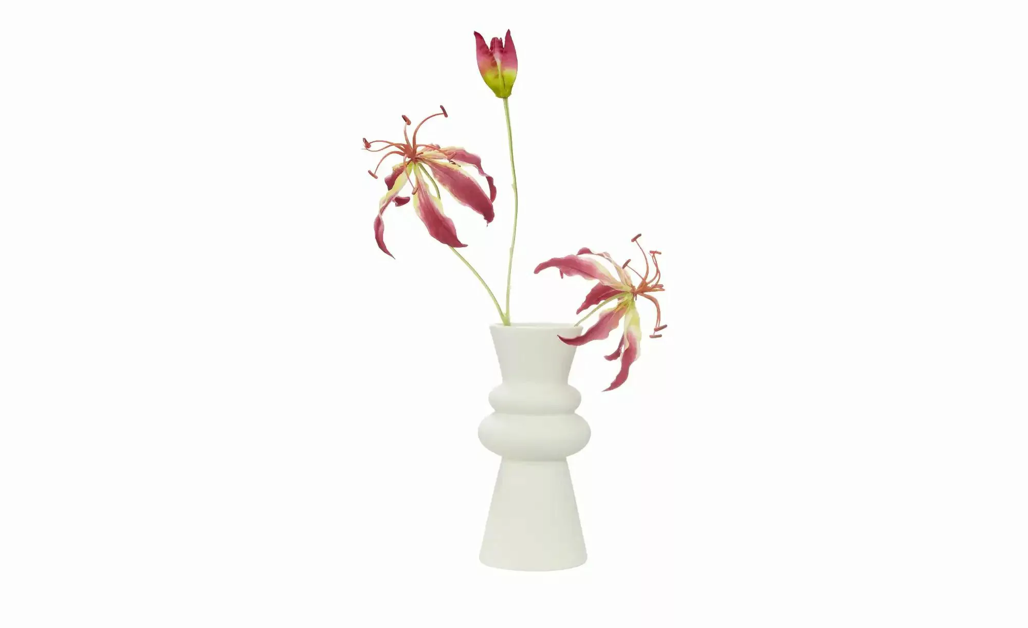 Vase ¦ weiß ¦ Porzellan ¦ Maße (cm): H: 21,2  Ø: 10.2 Accessoires > Vasen - günstig online kaufen