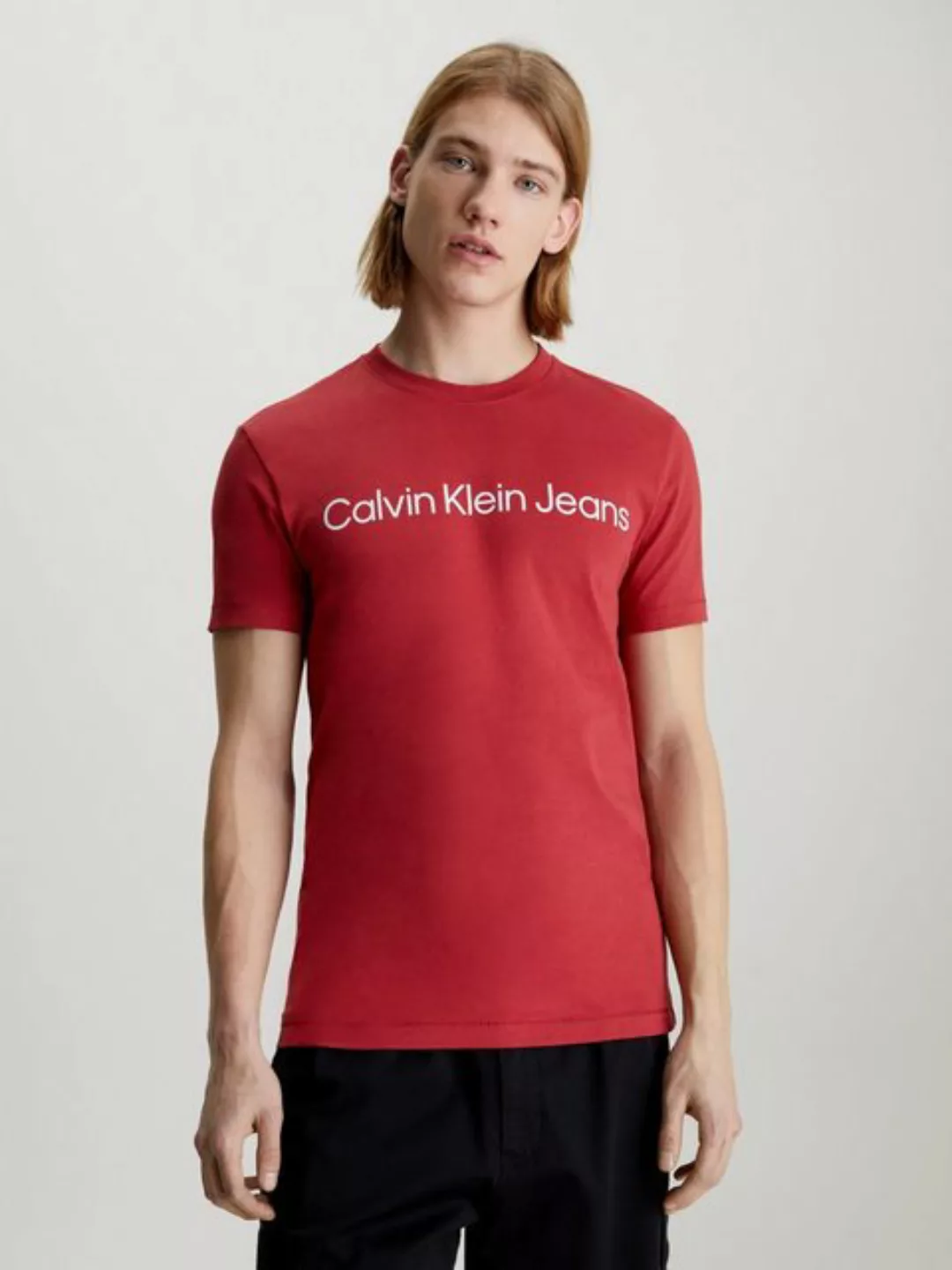 Calvin Klein Jeans T-Shirt INSTITUTIONAL LOGO mit Calvin Klein Logoschriftz günstig online kaufen
