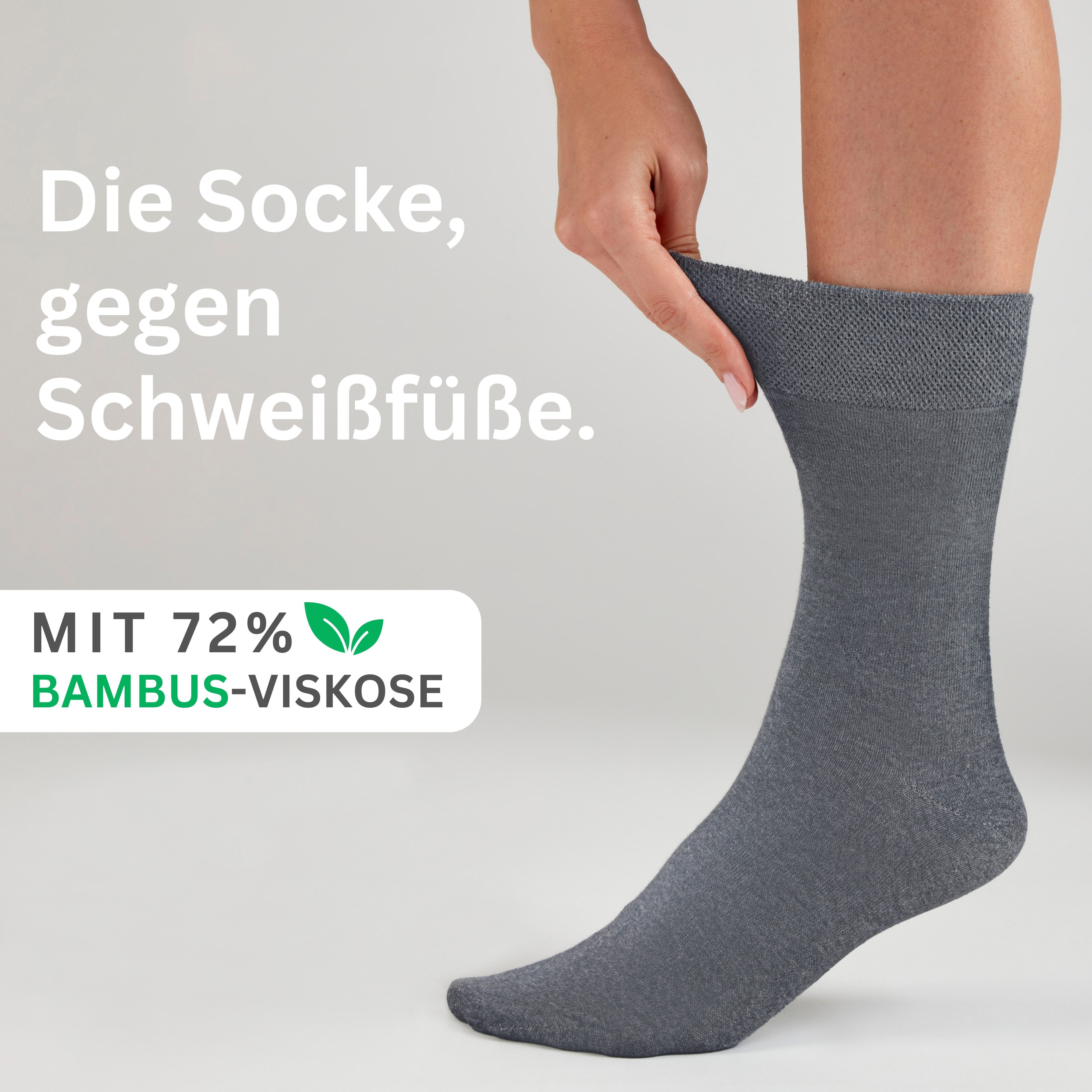 MEDOLY Basicsocken Bambussocken gegen Schweißfüße, ohne günstig online kaufen