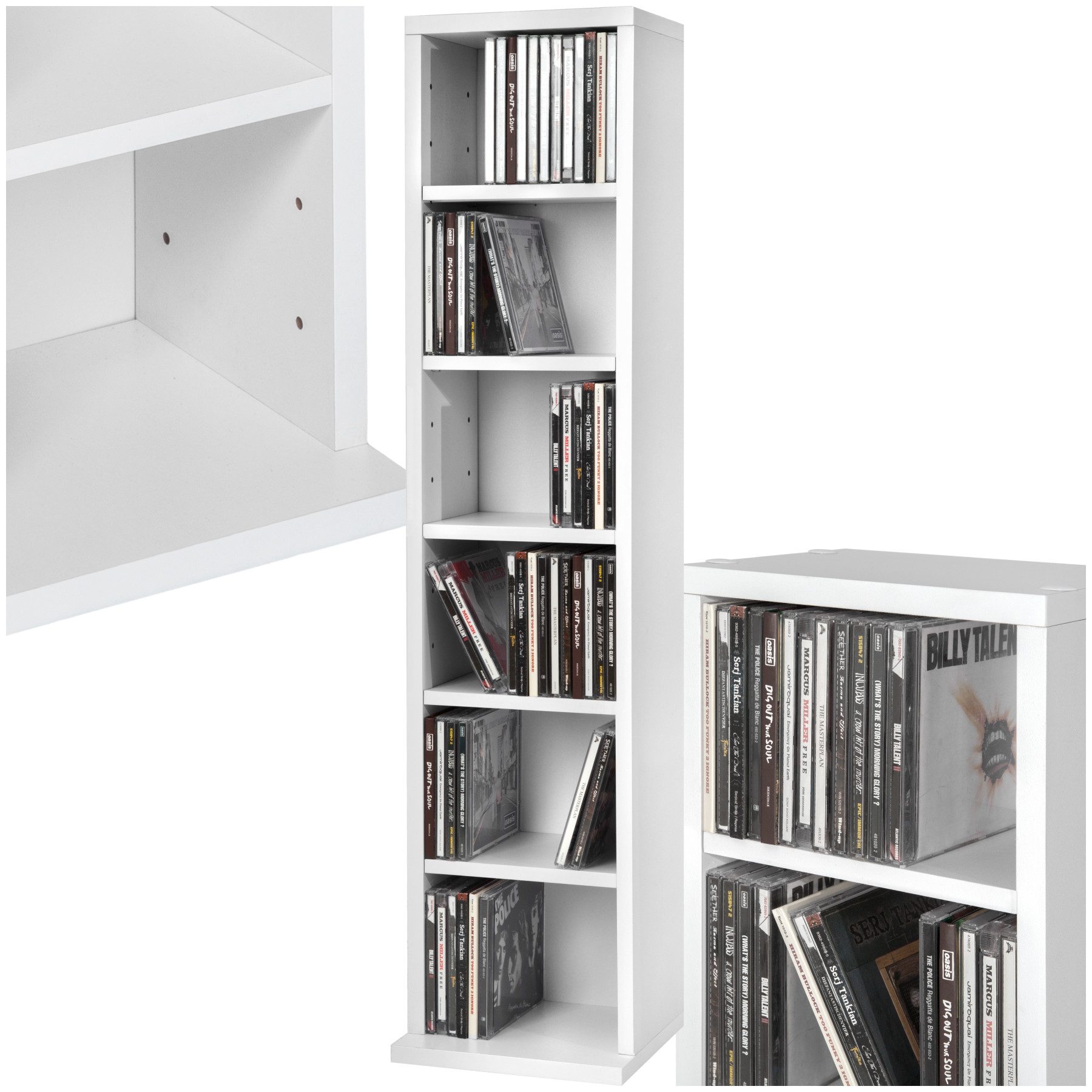 tectake CD-Regal CD DVD Regal, Set günstig online kaufen