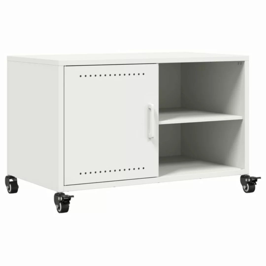 vidaXL TV-Schrank TV-Schrank Weiß 68x39x43,5 cm Kaltgewalzter Stahl (1-St) günstig online kaufen