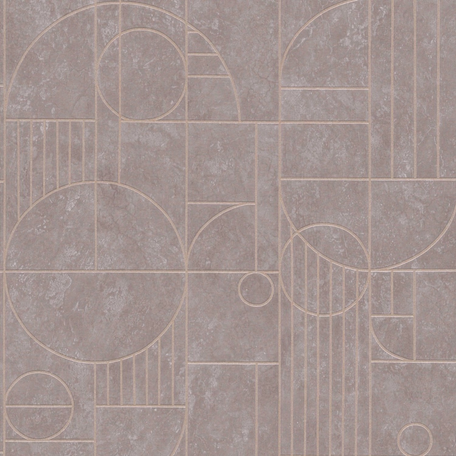 Bricoflor Tapete im Art Déco Stil Grün Gold 20er Jahre Vliestapete Geometri günstig online kaufen