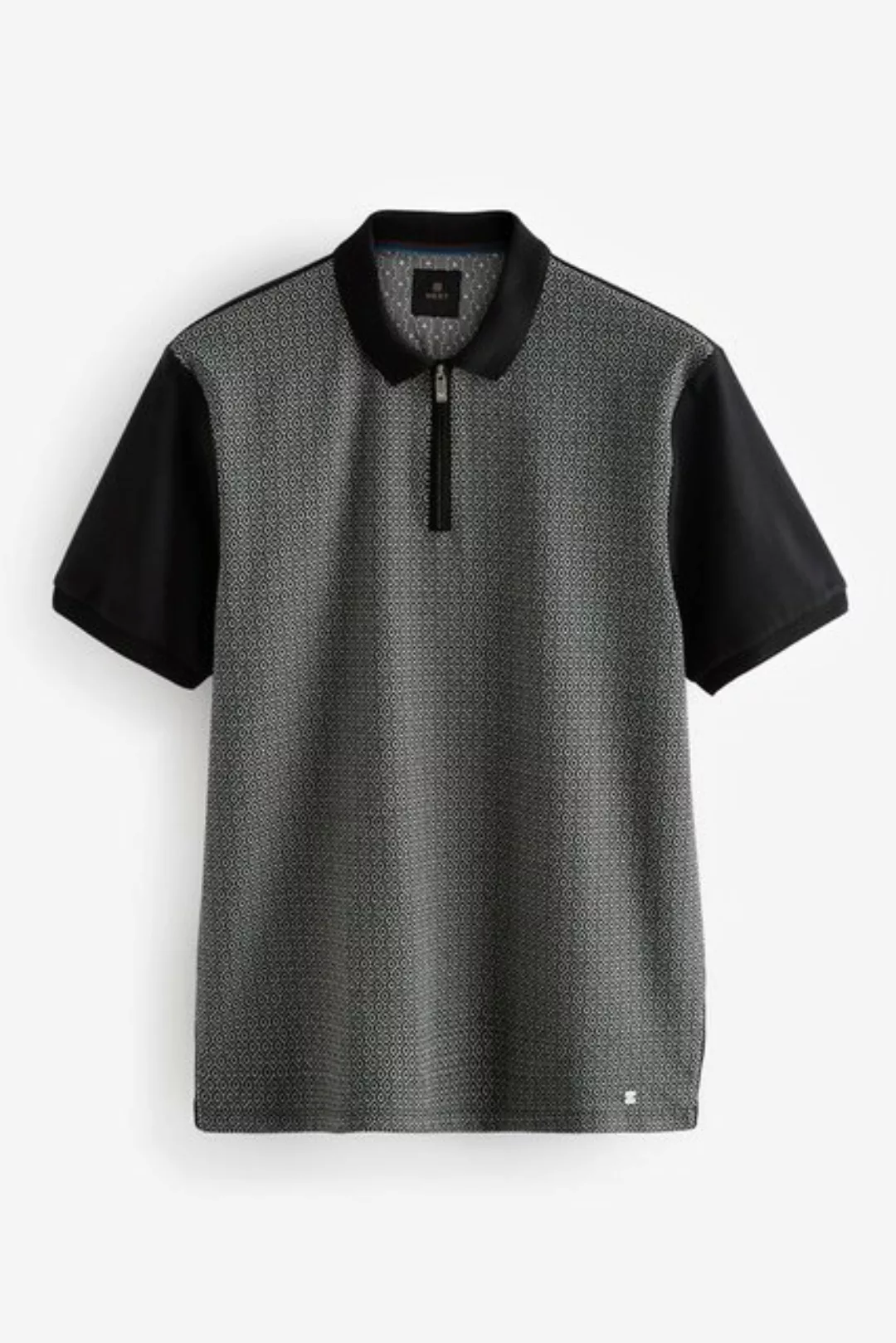 Next Poloshirt Gemustertes Poloshirt (1-tlg) günstig online kaufen
