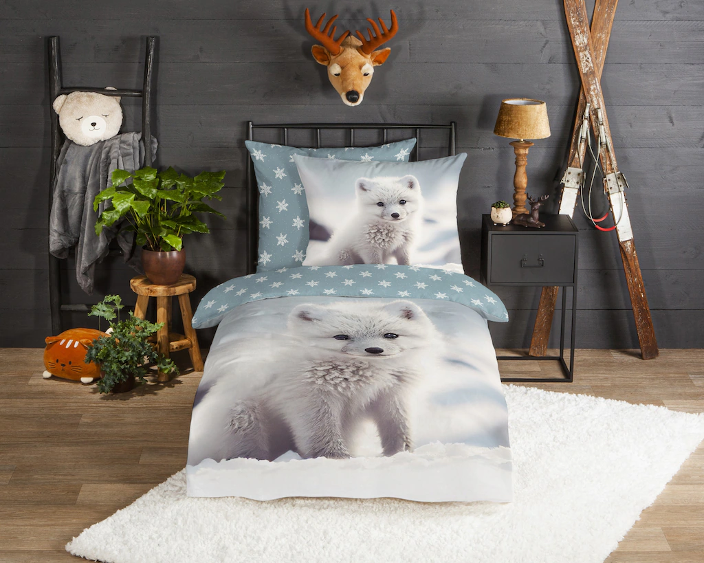 good morning Kinderbettwäsche »Toss«, Flanell, Biber, 135x200, Winter, Warm günstig online kaufen