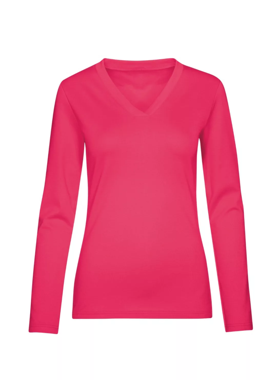 Trigema T-Shirt "TRIGEMA Langarmshirt mit V-Ausschnitt", (1 tlg.) günstig online kaufen