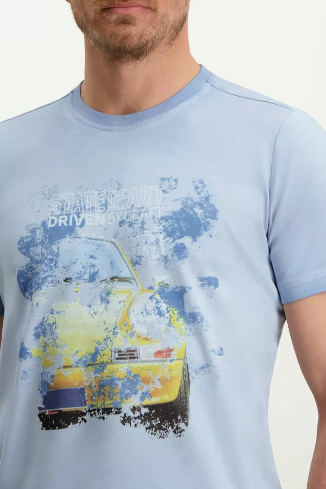 State Of Art T-Shirt Druck Blau - Größe M günstig online kaufen