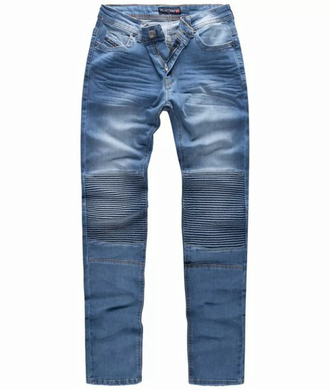 Rock Creek Slim-fit-Jeans Herren Jeans Slim Fit Biker-Style Blau RC-2181 günstig online kaufen