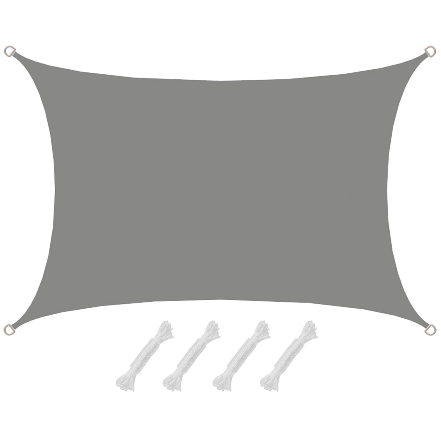AMANKA Sonnensegel Namib Grau L 3x4m Polyester grau günstig online kaufen