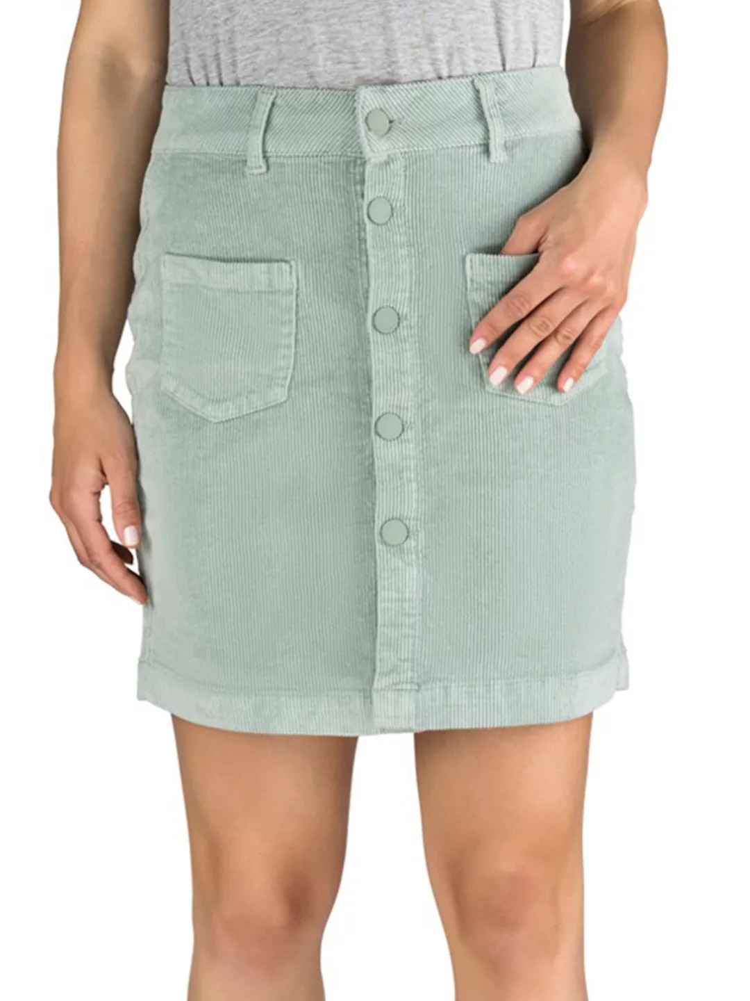 DENIMFY Cordrock Damen Midi Herbst Cord Stretch DFAlina günstig online kaufen