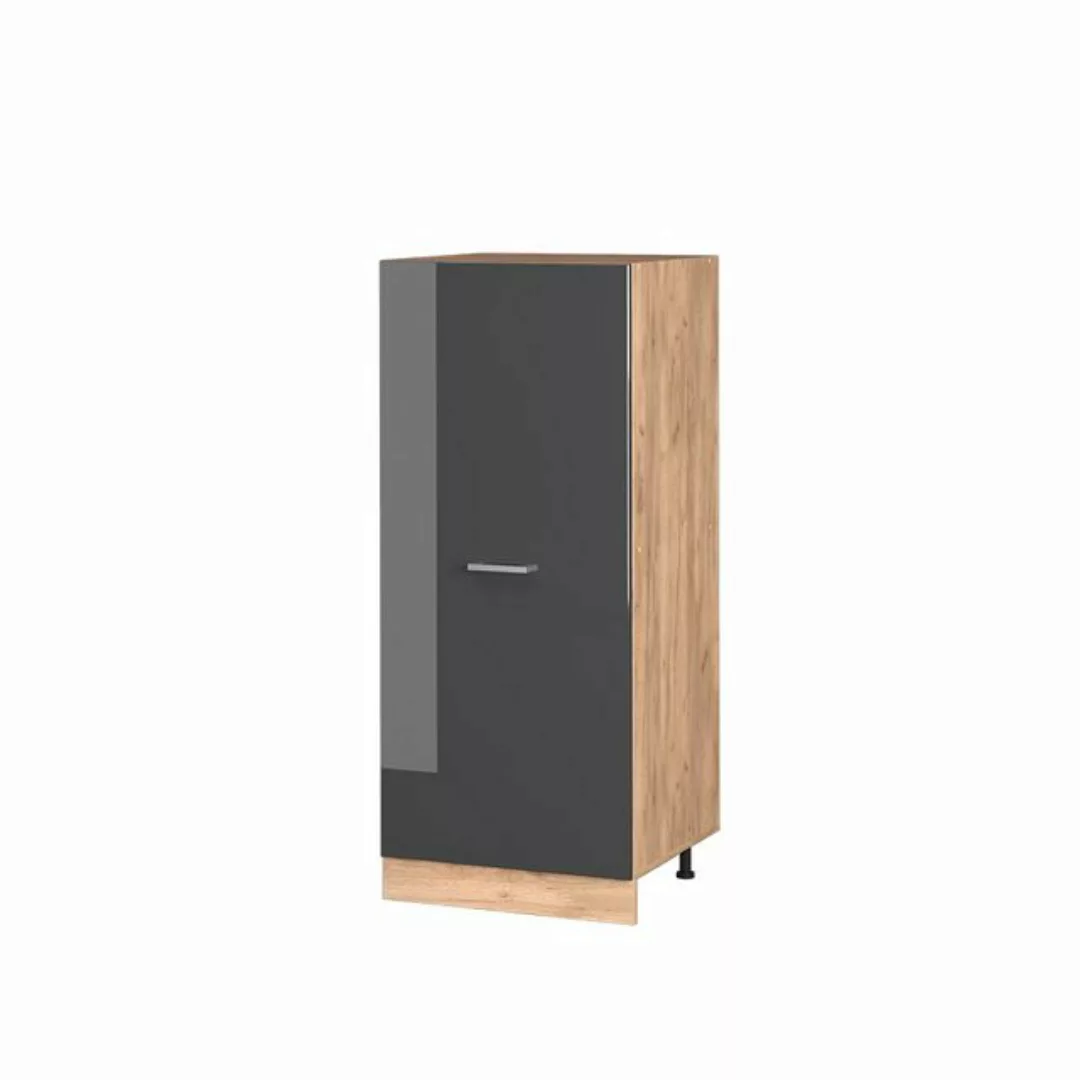 Vicco Hochschrank R-Line, Anthrazit Hochglanz/Goldkraft Eiche, 60 cm günstig online kaufen