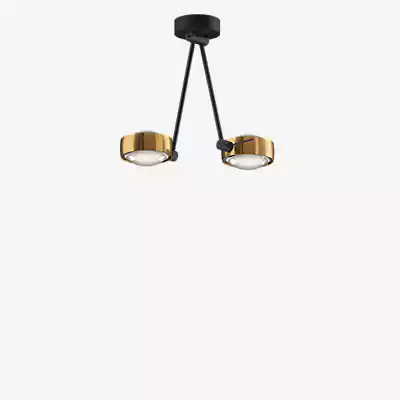 Occhio Sento Soffitto Due 30 Up D Deckenleuchte LED 2-flammig, Kopf bronze/ günstig online kaufen