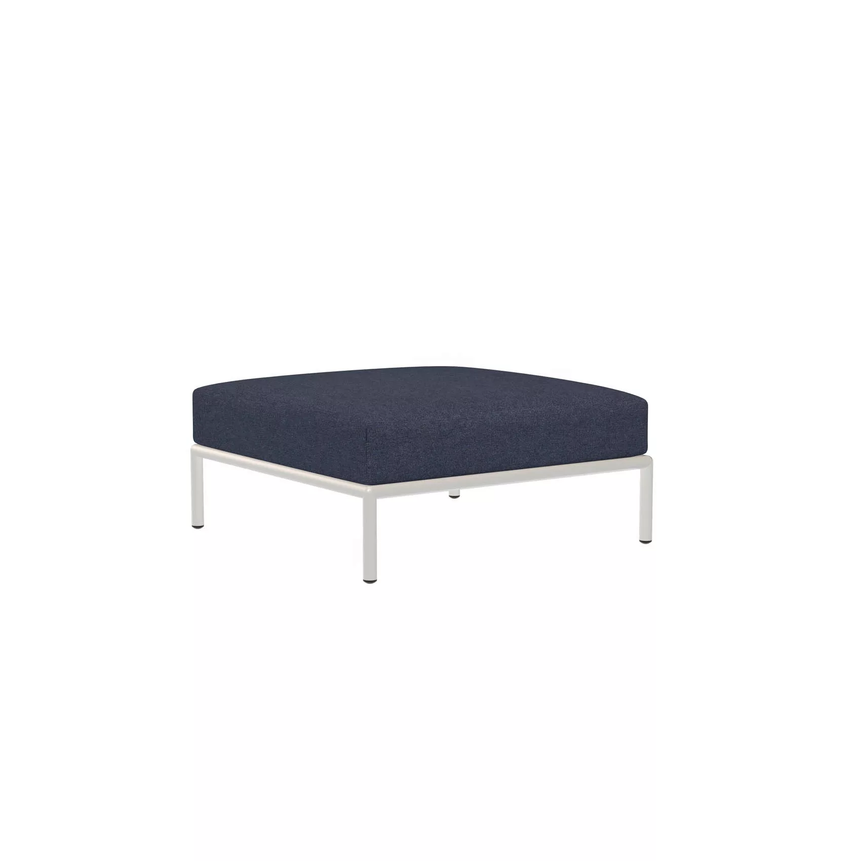 LEVEL2 Outdoor Ottoman Lounge-Modul 3 Indigo Weiß günstig online kaufen