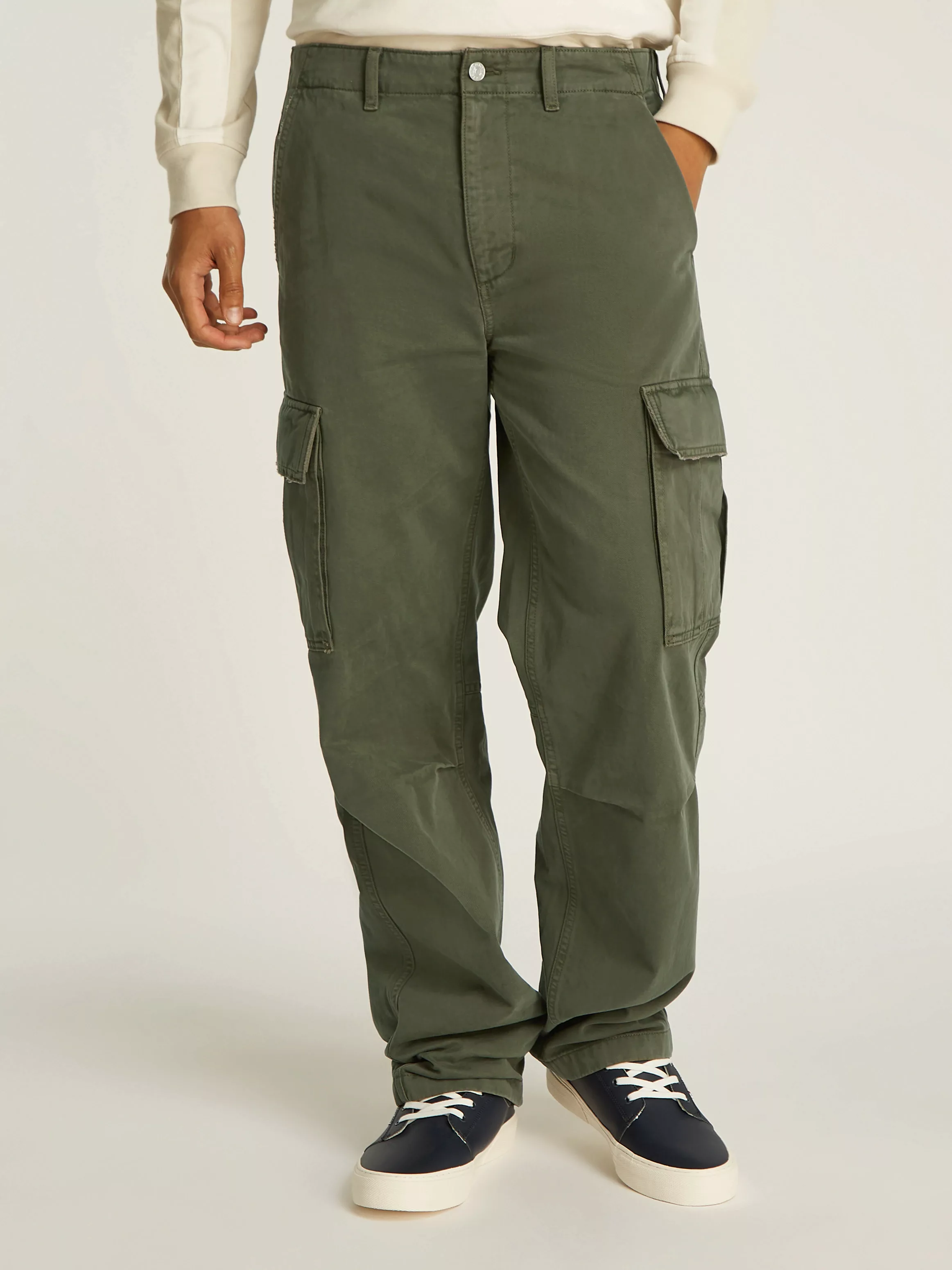 Tommy Jeans Cargohose "TJM JAIMIE COTTON CARGO", mit Kniefalten günstig online kaufen