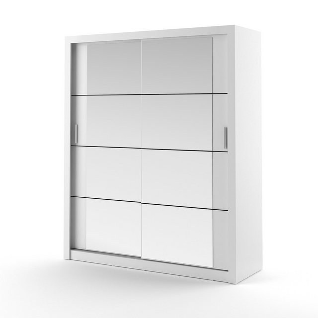 Compleo Kleiderschrank ARTI 03, Mehrweckschrank mit Spiegel Breite 180cm günstig online kaufen