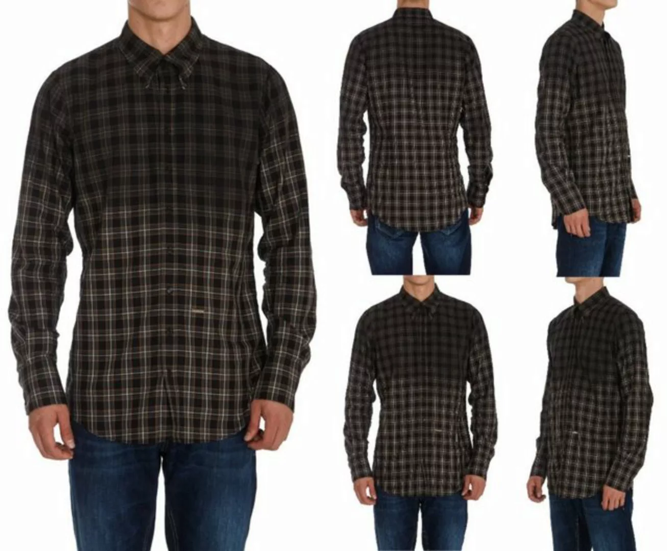 Dsquared2 Langarmhemd Dsquared2 Jeans Plaid Check Pattern Shirt Karo Hemd B günstig online kaufen