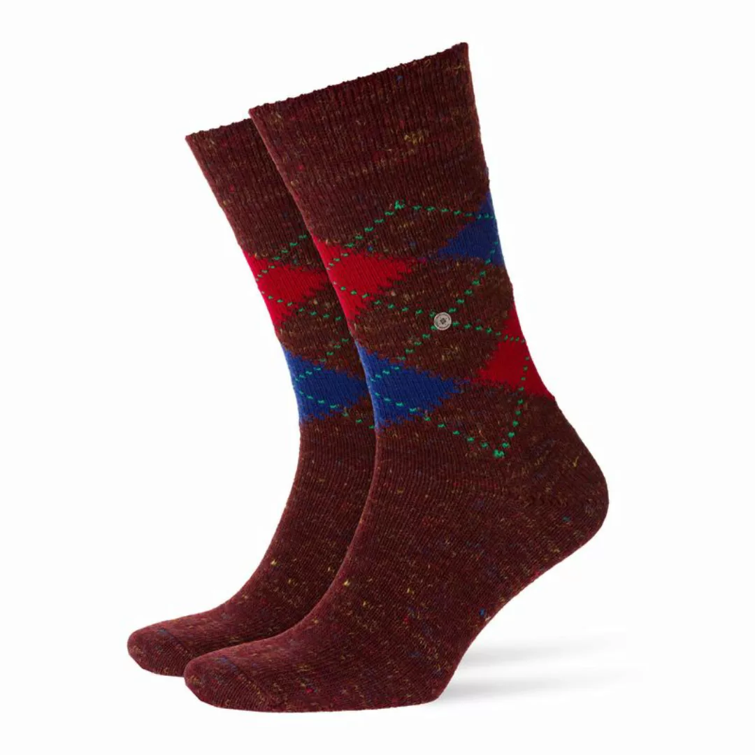 Burlington Herren Socken Tweed Argyle, Kurzstrumpf, Raute, Onesize, 40-46 / günstig online kaufen