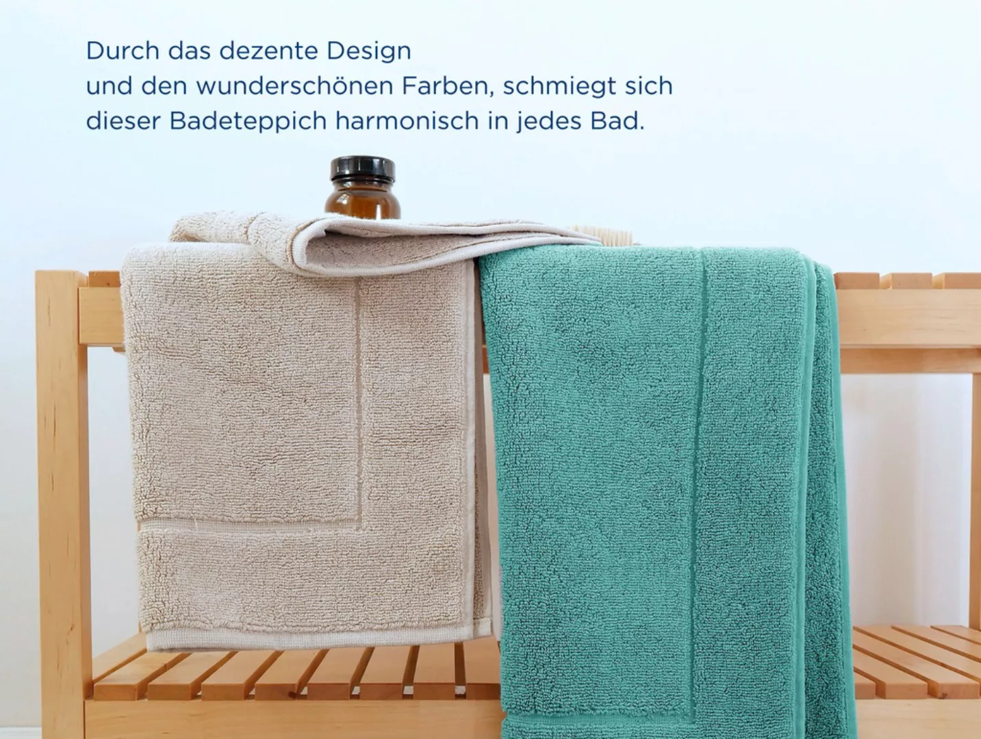 framsohn frottier Badematte »Uni Basic Hotelmatte«, Höhe 11 mm, beidseitig günstig online kaufen