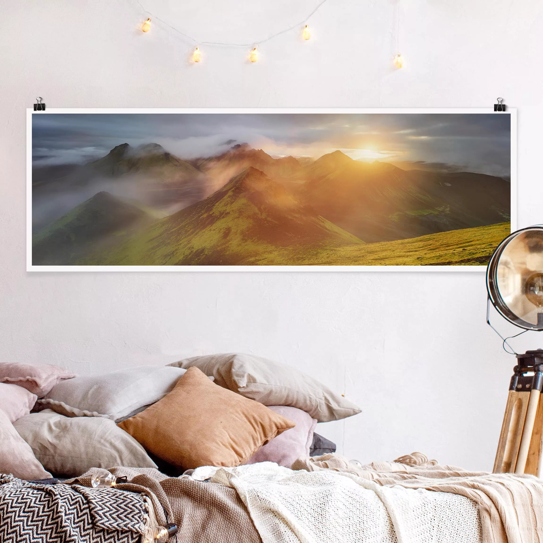 Panorama Poster Natur & Landschaft Storkonufell Island günstig online kaufen