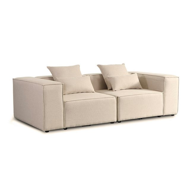 HOME DELUXE Sofa Modulares Sofa VERONA XXL, 415 x 68 x 207 cm 6 Teile, Ecks günstig online kaufen