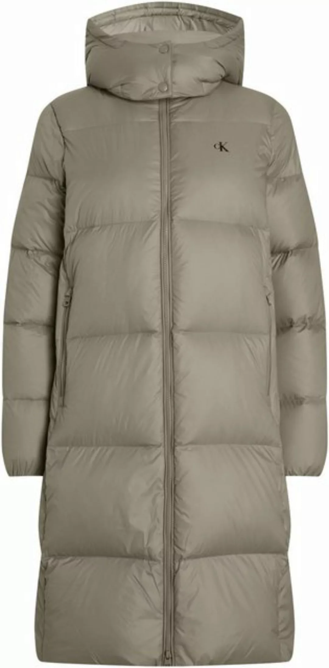 Calvin Klein Jeans Langjacke DOWN LONG PUFFER mit Logodruck günstig online kaufen