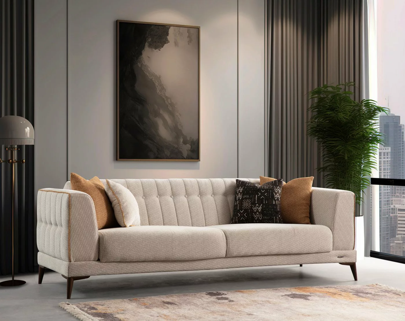 Villa Möbel Sofa Phoenix, 1 Stk. 2-Sitzer, Hand made Qualtiy, modernes Desi günstig online kaufen